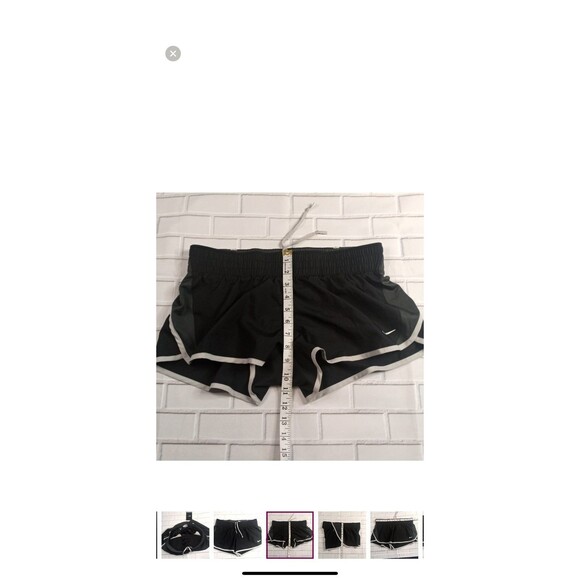 Nike dri fit Dash running shorts wtih liner sz m black and gray - Picture 6 of 8